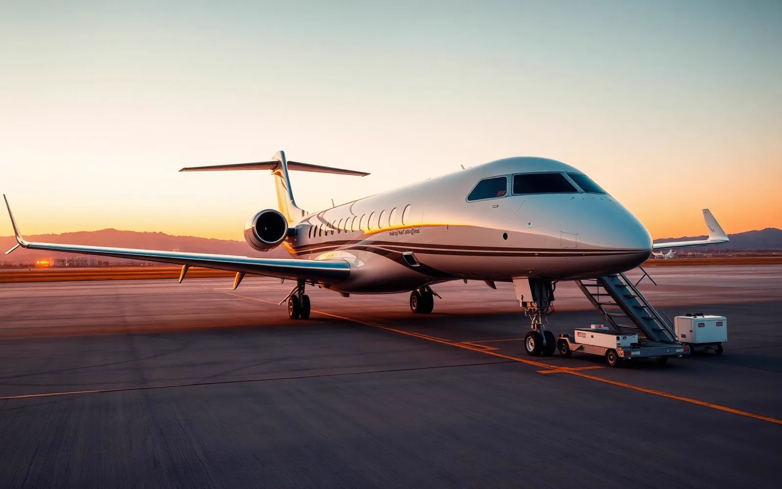 Business aircraft receiving professional airport support in Saudi Arabia